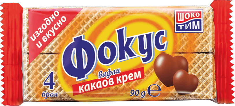 ФОКУС Вафли с каков крем 90 г