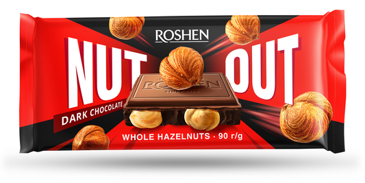ROSHEN NUT OUT Шоколад млечен с цял бадем 90 г