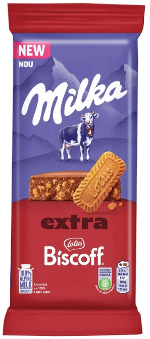 Milka Шоколад лотус biscoff 190 г