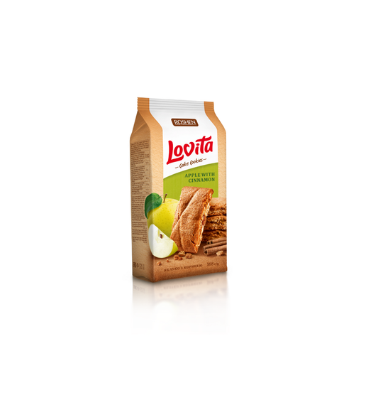 ROSHEN Бисквити Lovita ябълка и канела 168 г