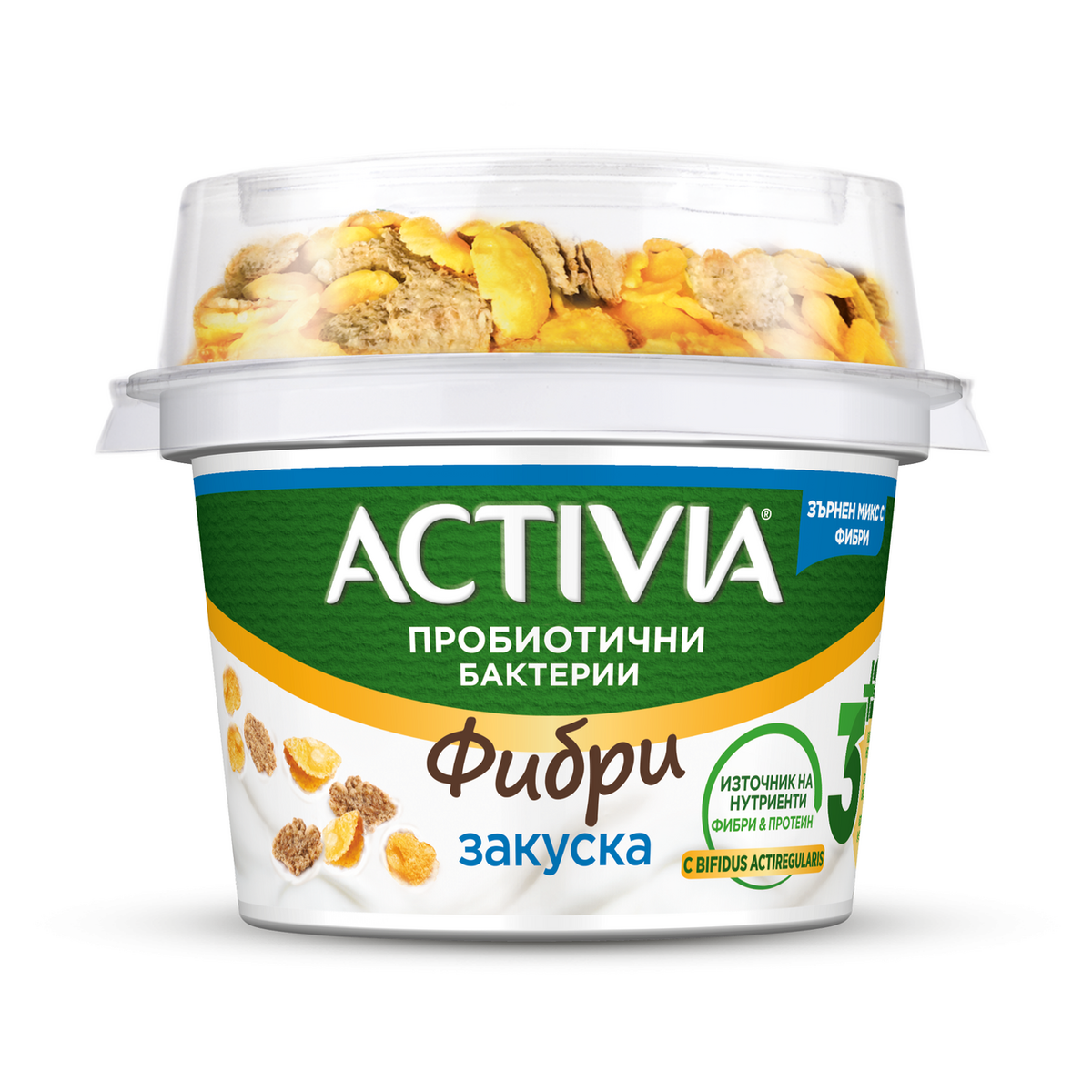 DANONE ACTIVIA Закуска със зърнен микс 163 г