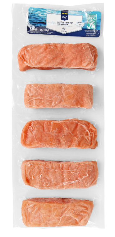 Сьомга порции без кожа 750 г