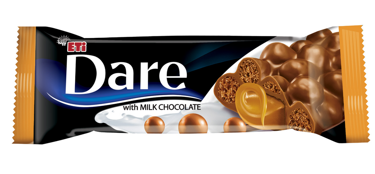 ETi Шоколадов бар Dare с карамел 28 г